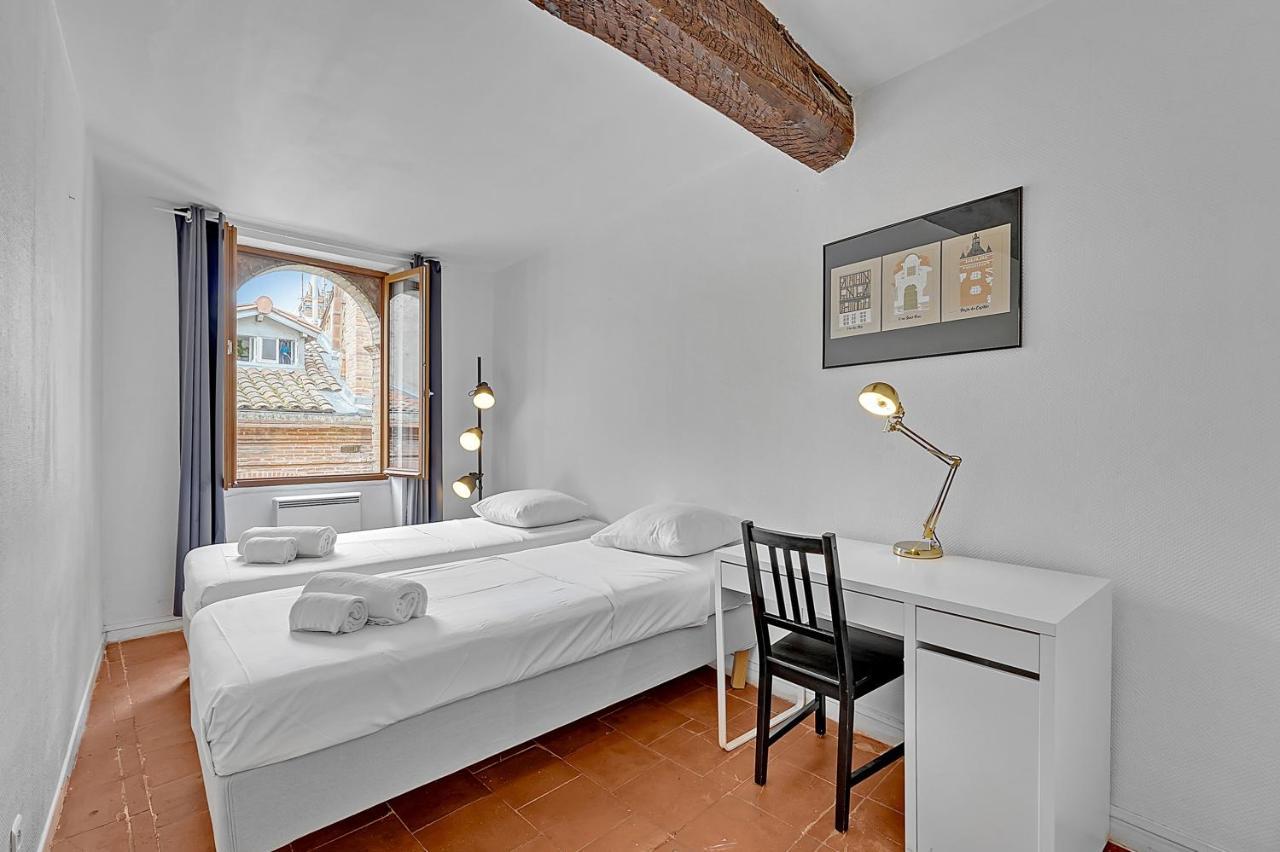 Le Regans - Charmant Appartement En Tomette Тулуза Экстерьер фото