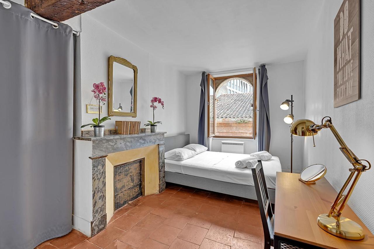 Le Regans - Charmant Appartement En Tomette Тулуза Экстерьер фото