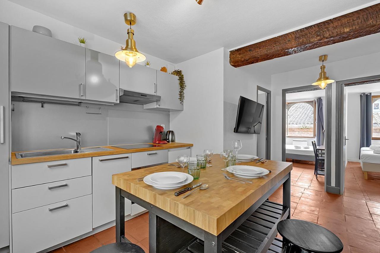 Le Regans - Charmant Appartement En Tomette Тулуза Экстерьер фото